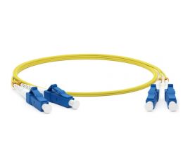 Патч-корд Hyperline FC-D2-9-LC/UR-LC/UR-H-15M-LSZH-YL волоконно-оптический (шнур) SM 9/125 48163 