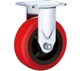 Колесо большегрузное неповоротное (100 мм; полиуретан; нейлон; PVC FCpn42) MFK-TORG 62021100 