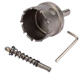 Коронка кольцевая в сборе по металлу 45x10 мм, Т15К6, сверло 6 мм, хв-к 13 мм TLX 39474 