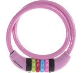 Кодовый навесной замок с тросом Авангард ВС-Т10К 650 мм ТЕХНО ПИНК 7 328 