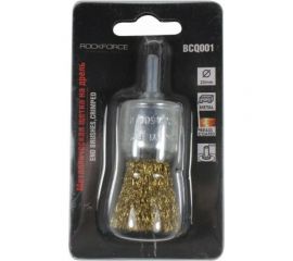 Кордщетка чашеобразная латунная в блистере 25 мм для дрели Rockforce RF-BCQ001 