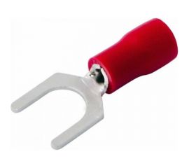 Вилочный изолированный наконечник REXANT, 6.5 мм, 0.5-1.5 кв.мм, красный, 100 шт 08-0114 