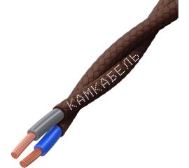 Ретро-провод Камкабель КГВс 2х2,5 мм 50 м коричневый 231ЯM20H)3000Е00050М 