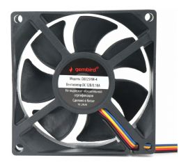 Гидродинамический вентилятор Gembird 80x80x25, 4 pin, провод 30 см, D8025HM-4 