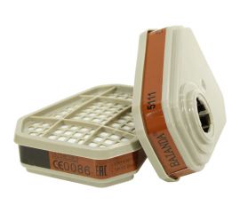 Фильтр для защиты от органических паров и газов с температурой кипения t > 65 С, A1, BAIANDA 2 шт 5111 