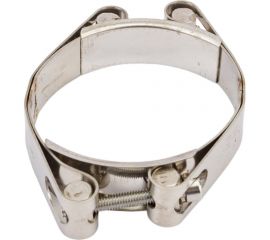 Двухболтовый силовой хомут TITAN LOCK 75-85 мм, нерж. сталь TL75-85DRCSS 