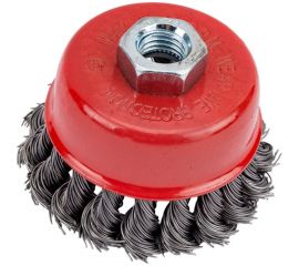 Щётка-крацовка с крученым ворсом (75 мм; M14; жесткая) для УШМ Orientcraft OCCBAKAG175300 