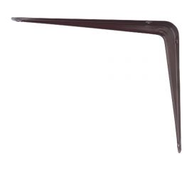 Угловой кронштейн с ребром СИБРТЕХ 75х100 мм коричневый 94021 