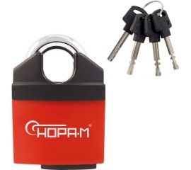 Навесной всепогодный замок НОРА-М ЗНВ-710-65 полузакрытый, 65 мм, 4 ключа 18827 