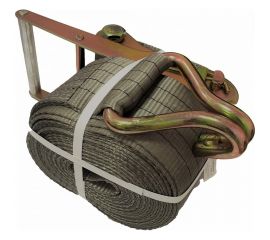 Стяжной ремень с крюками для крепления груза АБСОЛЮТ 5/10 т, L=12 м, ширина 100 мм 7930121035335 