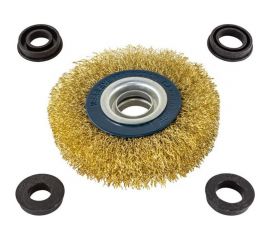 Кордщетка дисковая латунная 100 мм Rockforce RF-BWT004 