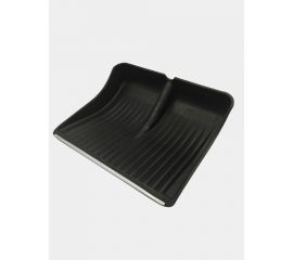 Снеговая пластиковая лопата ЛЕТО 515x410 мм, оцинкованная планка, черная №3 без черенка 6048 