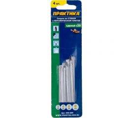 Набор сверл по стеклу и керамике Сделай сам (4 шт; 3-6 мм) ПРАКТИКА 640-209 