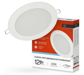 Светодиодная встраиваемая круглая панель IN HOME RLP 12Вт 230В 6500К 840Лм 170мм белая IP40 4690612038469 