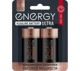 Алкалиновая батарейка ENERGY Ultra LR14/2B (С) 104982 