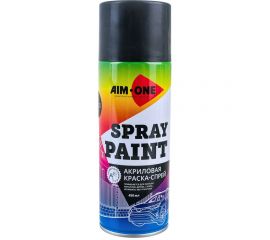 Акриловая краска AIM-ONE (черная; матовая; аэрозоль; 450 мл) SP-MB4 