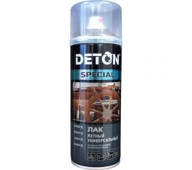 Яхтный лак Deton универсальный, глянцевый, аэрозоль 520 мл DTN-A07304 