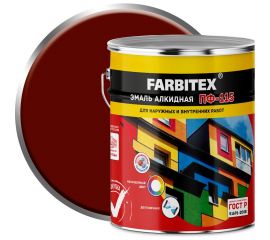 Алкидная эмаль FARBITEX ПФ-115 (терракотовый; 5 кг) 4300001740 