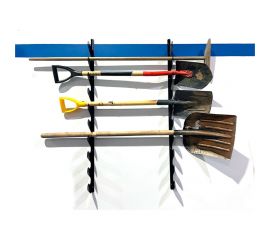 Держатель для инструментов и садового инвентаря ГеоПластБорд настенный, 118 см, цвет черный 64310N 