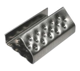 Стальная скрепа КОРДЛЕНД 15x27x0,5 для ПП ленты 15 мм, 1000 шт. PP-16 KREP-00623 