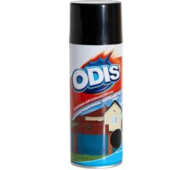 Краска-спрей ODIS металлочерепица/профнастил, черный янтарь 9005 RAL 