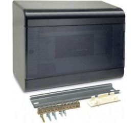 Щиток открытой проводки Рувинил Тусо на 9 модулей с дверцей 222x160x93 мм черный 68029Ч 