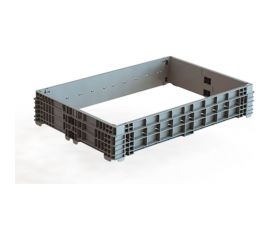 Складной паллетный борт Дигрус 1200x800x200 мм, серый Б-120.80.20-ПСС/Д 