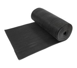 Коврик-дорожка SUNSTEP ПВХ, Zig-Zag, 8,5мм 0,9х12 м, черный 39-693 
