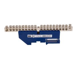 Шина IEK n "ноль" на din-изоляторе с никелевым покрытием шни-6x9-20-д-с YNN10-20-D-K07-N 