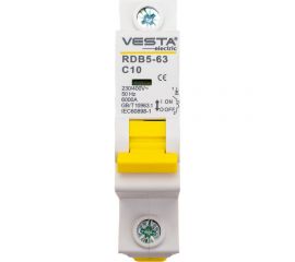 Автоматический выключатель Vesta Electric avt. vesta 1p-10a rdb5 6ka, HLAV000107 