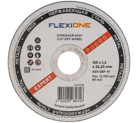 Круг отрезной по металлу и нержавейке (125х1.2х22.23 мм; тип 41) Flexione 10001088 