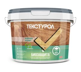 Универсальный грунт-антисептик для древесины Текстурол Биозащита PRO бесцв. 2,7л Лк-00005087 