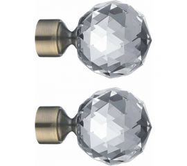 Наконечник Эскар Шар кристальный, золото антик, D16 мм, пара 3121648534 