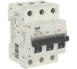 Автоматический выключатель IEK ARMAT M06N 3P C 50А AR-M06N-3-C050 