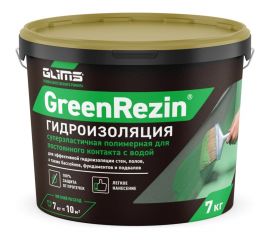 Гидроизоляция герметик GLIMS GreenResin 7 кг О00006970 