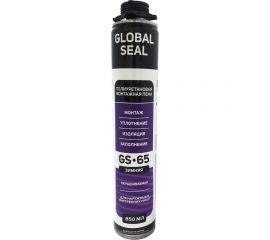 Монтажная профессиональная пена GlobalSeal GS-65 Gold, зимняя, 850 мл 3652119 
