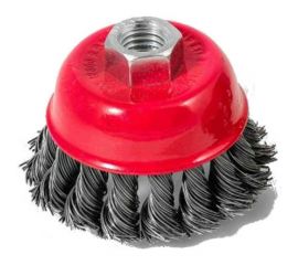 Щётка-крацовка с крученым ворсом (65 мм; M14; жесткая) для УШМ Orientcraft OCCBAKAG165212 