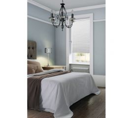 Плиссе натяжного типа Эскар Blackout белый, 90х170 см 140601090 