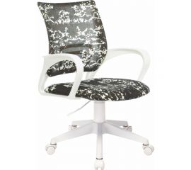 Детское кресло Бюрократ KD-W4 черный/зеленый милитари, крестовина пластик, белый пластик 1614726 