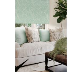 Рулонная штора Эскар Blackout, Bananas, светло-зеленый, 62х170 см 81343062170 