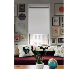 Рулонная штора Эскар Blackout, silverback, отражающий белый 68x170 см 81465068160 