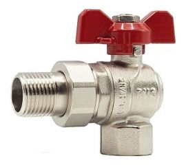 Шаровой кран Rvc (15) 1/2 гш американка, угловая, бабочка 02630 