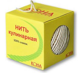Нитка ЩИТ Н ХБ 900 текс кулинарная по 60 м в коробе 