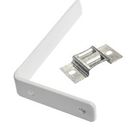 Стеновой держатель для шины Эскар металл, 12 см, белый 20712 