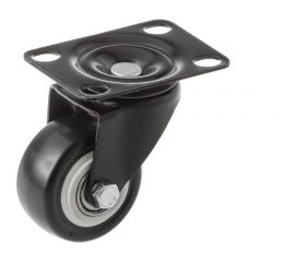 Мебельное колесо А5 SCz 25 черное, 50 мм, поворотное 1005487 