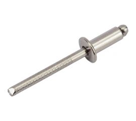 Вытяжная нержавеющая заклепка со стандартным бортиком KREPFIELD 4,8x12 мм, ART 9052, А2, 50 шт. 9052ЗАКЛЕПКА4,8Х12А2-50 