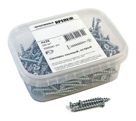 Оконный саморез Качественный КРЕПЕЖ 4х35 белый Philips 220 шт 0300081 КЧ 