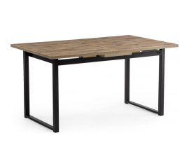 Деревянный стол Woodville макта 140 дуб велингтон/черный матовый 453135 