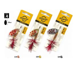 Вращающиеся блесны Lucky John SPIN X ROUND 04, 11.0г CR/GR/SR 3шт LJSR04-001SET 