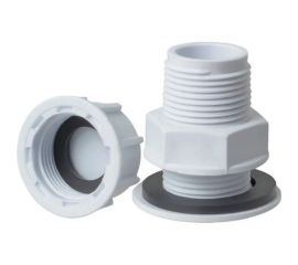 Отвод (врезка) для резервуаров с заглушкой Санакс пластик 1/2 нар 771434 